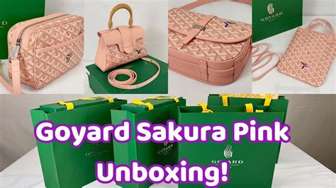 goyard sakura pink|Goyard Sakura Pink Unboxing! An Amazing Color on Cute Bags..